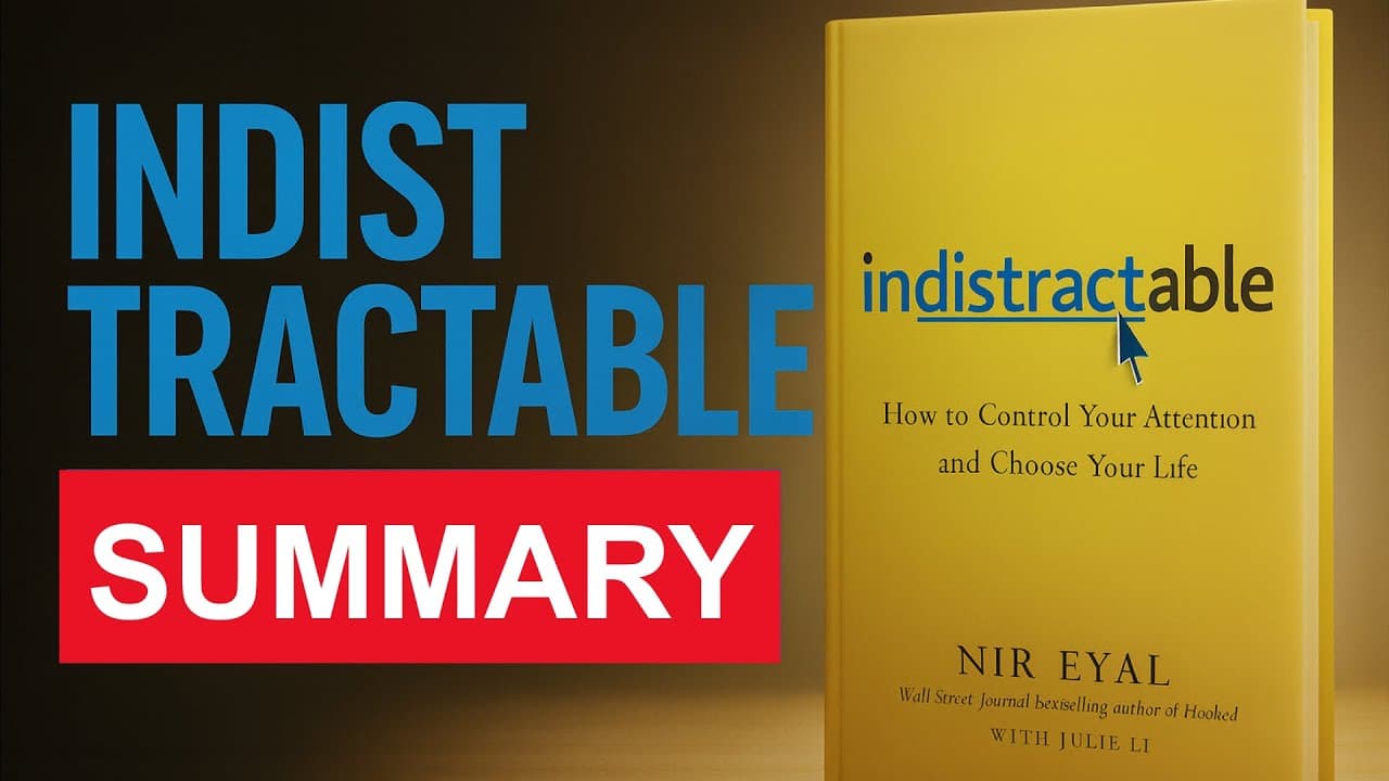 Indistractable by Nir Eyal - Why You Can't Focus (And How to Fix It) | Book Summary